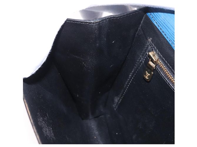 LOUIS VUITTON Epi Montaigne 27 Clutch Bag Blue M52655 LV Auth 184193 - vista 20