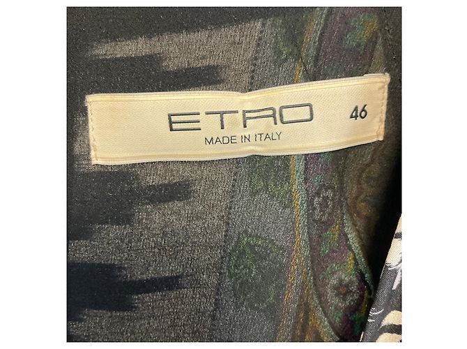 Etro Purple Multi Floral and Paisley Printed Silk Dress Multiple colors - view 3