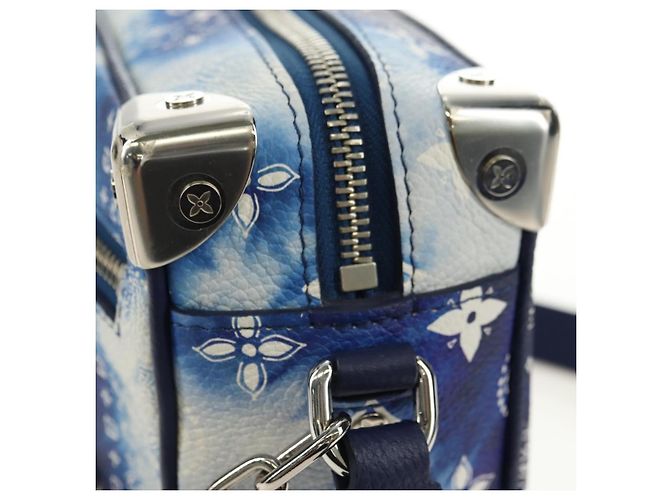 LOUIS VUITTON Monogram Bandana Mini Soft Trunk Bag Blue M20557 LV Auth 181921SM - vista 18