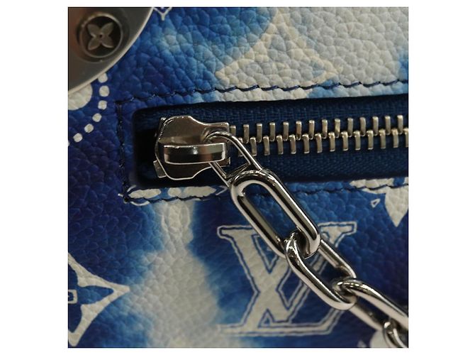 LOUIS VUITTON Monogram Bandana Mini Soft Trunk Bag Blue M20557 LV Auth 181921SM - vista 19