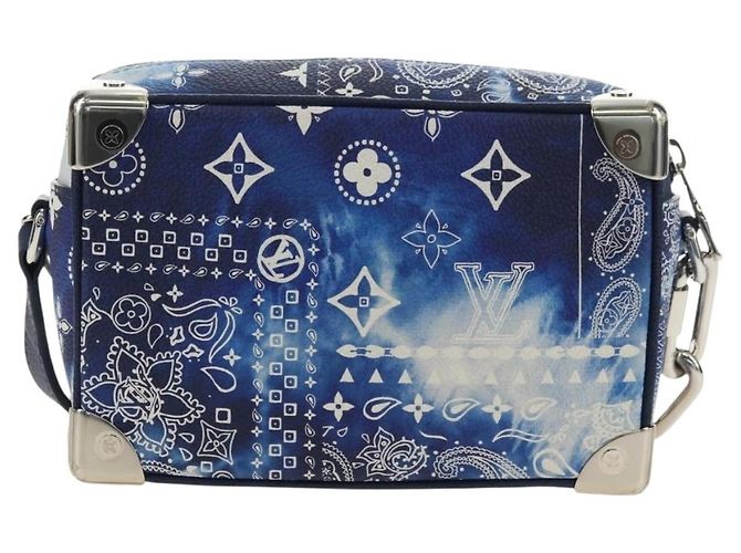 LOUIS VUITTON Monogram Bandana Mini Soft Trunk Bag Blue M20557 LV Auth 181921SM - vista 2