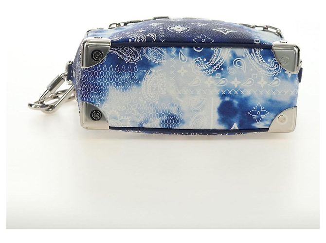 LOUIS VUITTON Monogram Bandana Mini Soft Trunk Bag Blue M20557 LV Auth 181921SM - vista 5
