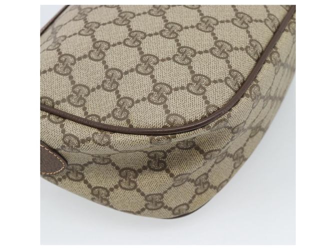 Borsa GUCCI GG Supreme Web Sherry Line in PVC Beige Oro 89 02 032 Auth 184227 D'oro - vista 17