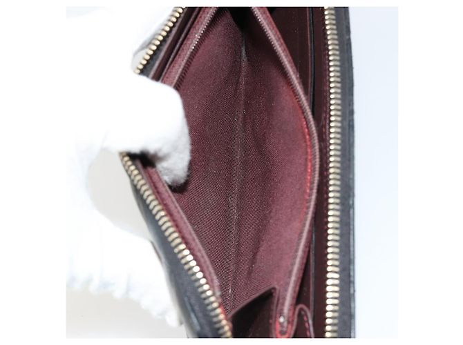 CHANEL Matelassé Long Wallet Lammfell Schwarz Gold CC Authentisch 183495 Golden - Ansicht 10