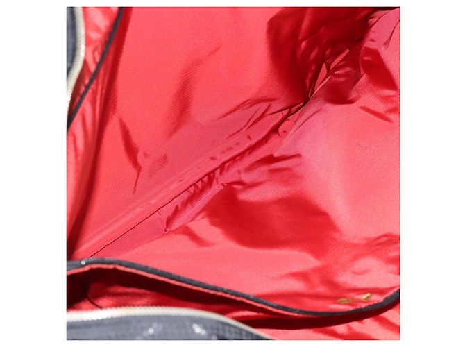 CHANEL Nuova Borsa da Viaggio in Nylon Nero con CC Argentato Autentica ka4585A Argento - vista 22