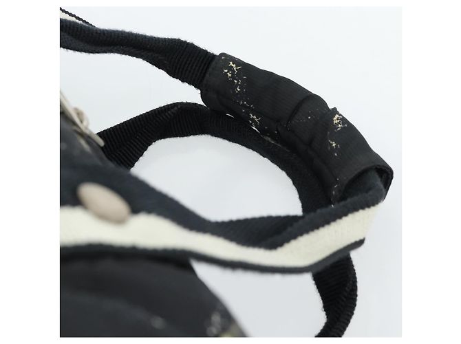 CHANEL Nuova Borsa da Viaggio in Nylon Nero con CC Argentato Autentica ka4585A Argento - vista 8