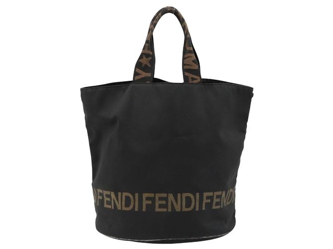 FENDI Tote Bag Canvas Schwarz Auth 182142 - Ansicht 13