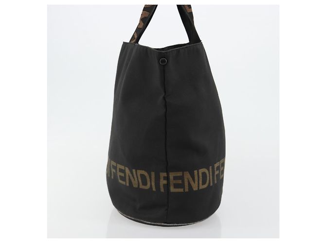 FENDI Tote Bag Canvas Schwarz Auth 182142 - Ansicht 3
