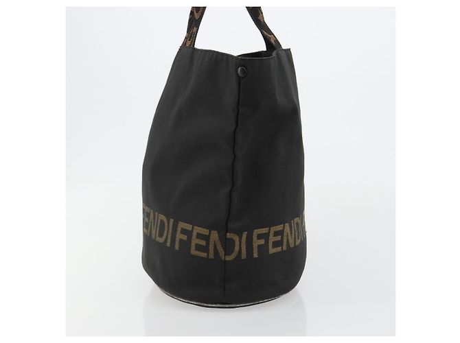 FENDI Tote Bag Canvas Schwarz Auth 182142 - Ansicht 4