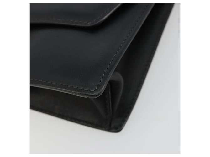 Borsa a tracolla PRADA Electra Studs in pelle nera e argento Auth 182970V Nero - vista 9