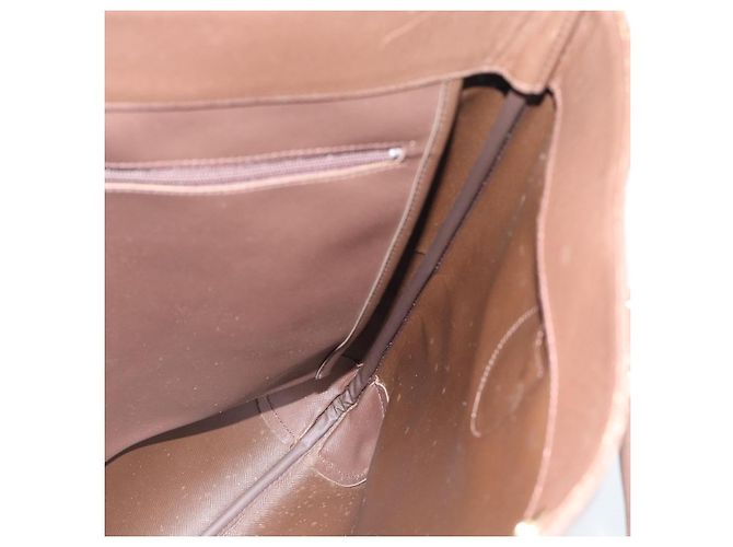 Borsa Tote Burberry Nova Check in tela beige e oro Auth 184530 D'oro - vista 17