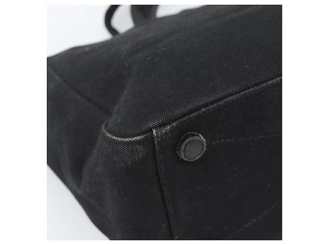 Borsa PRADA in tela nero argento Auth bs35438 - vista 16
