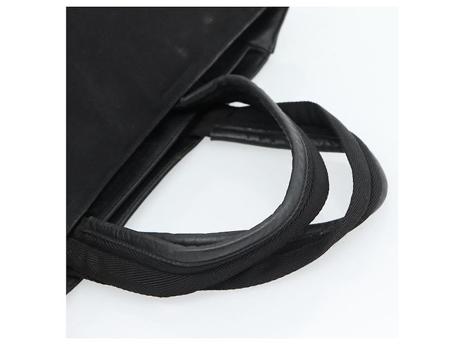 Borsa PRADA in tela nero argento Auth bs35438 - vista 7