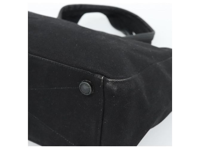 Borsa PRADA in tela nero argento Auth bs35438 - vista 9