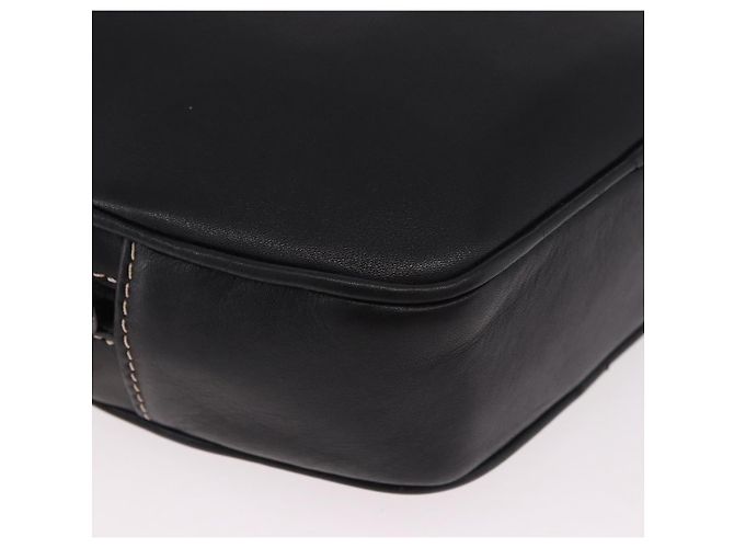 Céline CELINE Schultertasche aus Leder Schwarz Gold Auth 184462A Golden - Ansicht 14