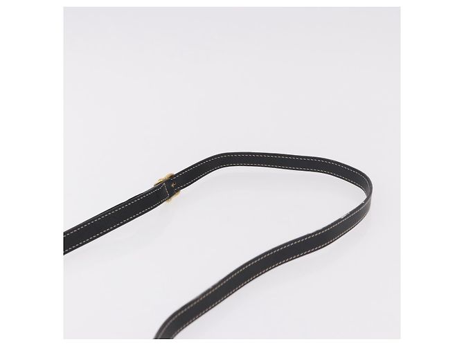 Céline CELINE Schultertasche aus Leder Schwarz Gold Auth 184462A Golden - Ansicht 8