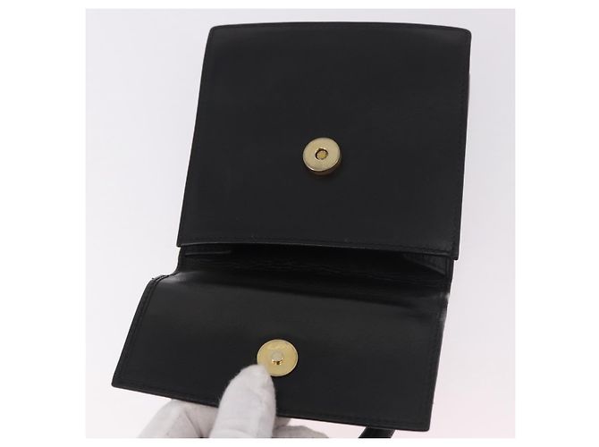 Céline Borsa CELINE in pelle nera e oro Auth 183388A Nero D'oro - vista 10