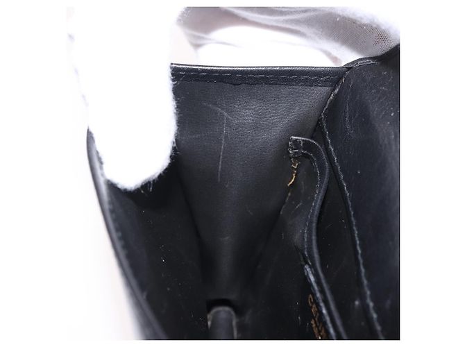 Céline Borsa CELINE in pelle nera e oro Auth 183388A Nero D'oro - vista 20