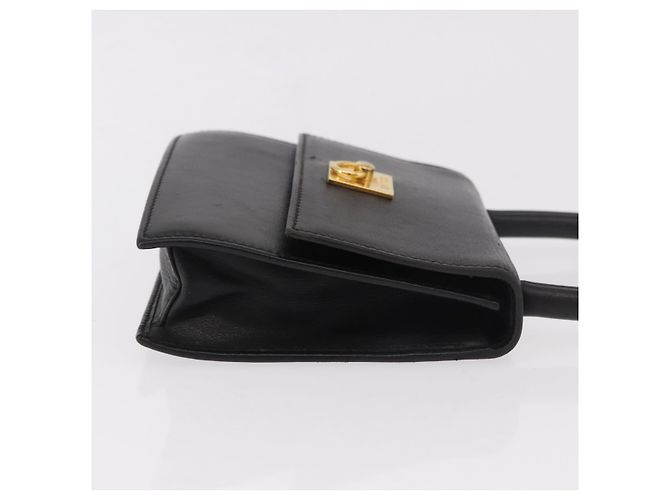 Céline Borsa CELINE in pelle nera e oro Auth 183388A Nero D'oro - vista 3