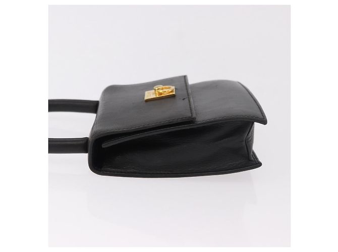 Céline Borsa CELINE in pelle nera e oro Auth 183388A Nero D'oro - vista 4