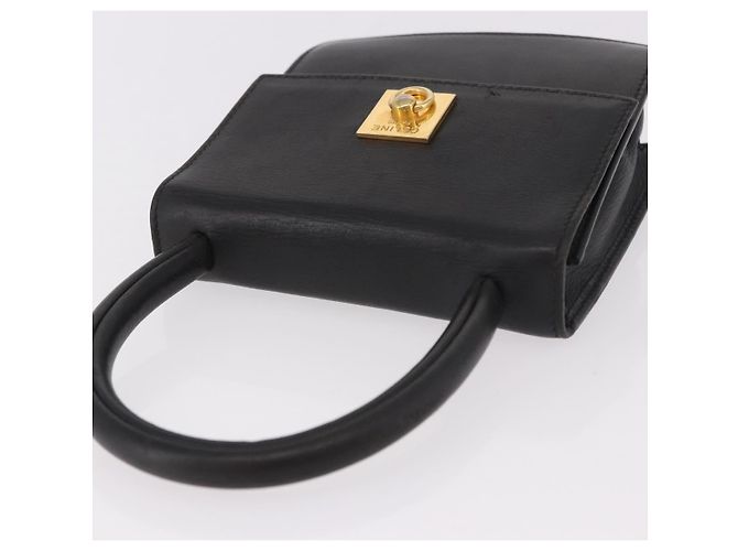 Céline Borsa CELINE in pelle nera e oro Auth 183388A Nero D'oro - vista 6