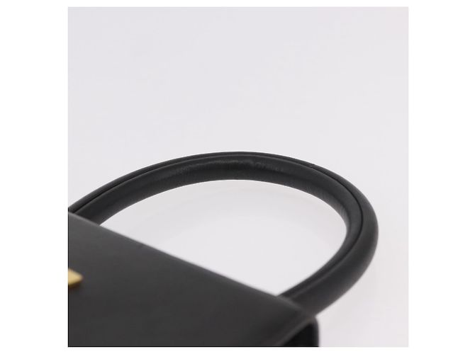 Céline Borsa CELINE in pelle nera e oro Auth 183388A Nero D'oro - vista 8