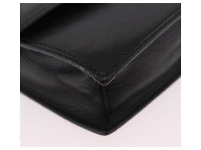 Céline Borsa CELINE in pelle nera e oro Auth 183388A Nero D'oro - vista 9