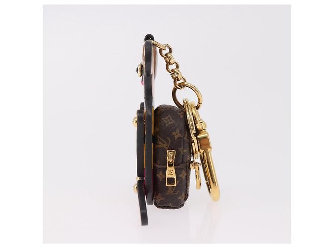 LOUIS VUITTON Monogram Porte Cles Christmas Teddy Bear Charm M63758 Auth 182940M Monogramma - vista 4