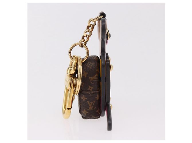 LOUIS VUITTON Monogram Porte Cles Christmas Teddy Bear Charm M63758 Auth 182940M Monogramma - vista 5