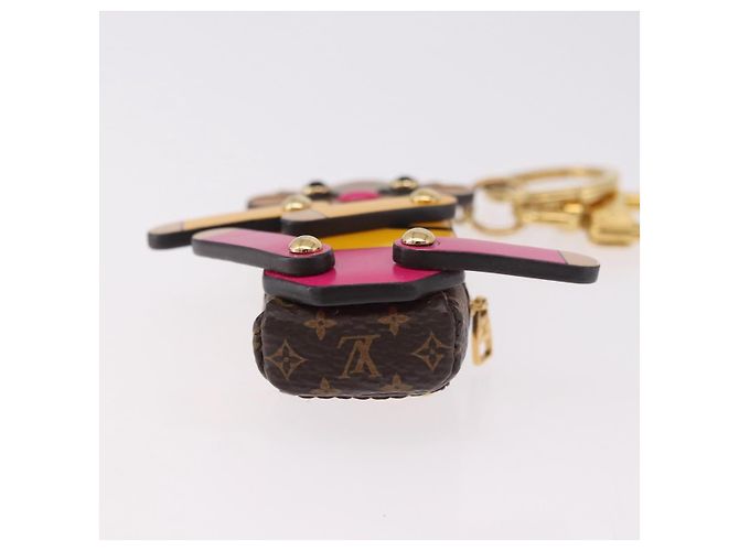 LOUIS VUITTON Monogram Porte Cles Christmas Teddy Bear Charm M63758 Auth 182940M Monogramma - vista 8