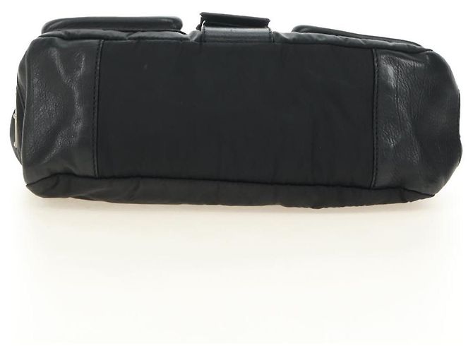 Borsa a tracolla PRADA Nylon Nero Argento Auth yk20454SAV - vista 5