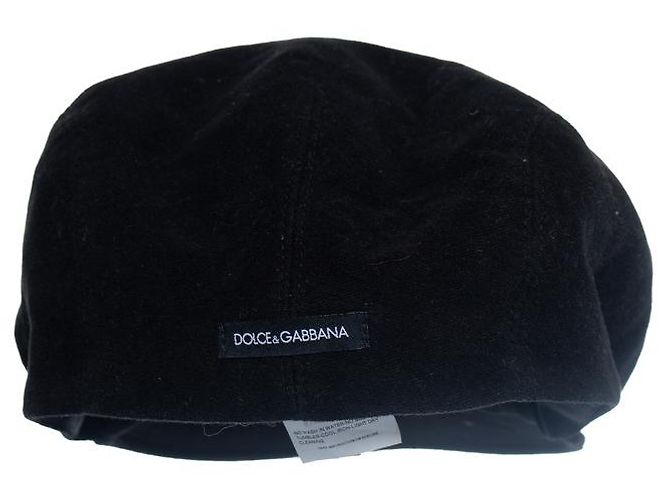 Dolce & Gabbana, coppola baker boy nera Nero - vista 2