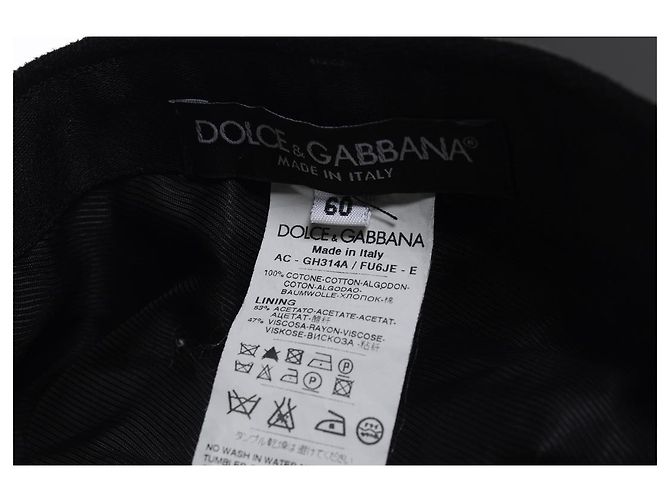 Dolce & Gabbana, coppola baker boy nera Nero - vista 5