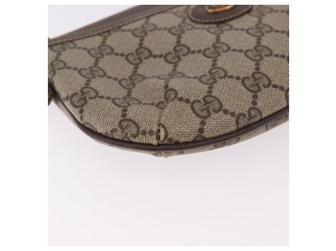 Borsa a tracolla GUCCI GG Supreme PVC Beige Oro 904 02 020 Auth 184463 D'oro - vista 14