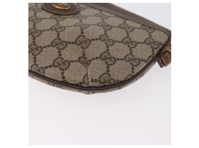 Borsa a tracolla GUCCI GG Supreme PVC Beige Oro 904 02 020 Auth 184463 D'oro - vista 15