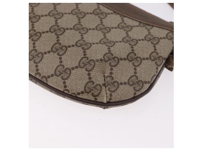 Borsa a tracolla GUCCI GG Supreme PVC Beige Oro 904 02 020 Auth 184463 D'oro - vista 17