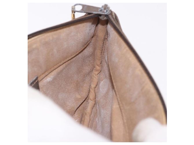 Borsa a tracolla GUCCI GG Supreme PVC Beige Oro 904 02 020 Auth 184463 D'oro - vista 20