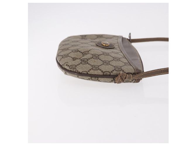 Borsa a tracolla GUCCI GG Supreme PVC Beige Oro 904 02 020 Auth 184463 D'oro - vista 3