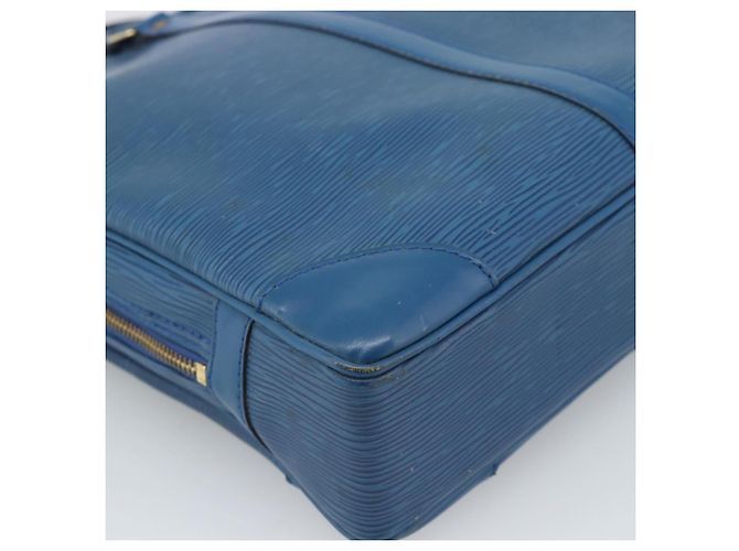 LOUIS VUITTON Epi Porte Documents Voyage Bag Blue M54475 LV Auth 184139 - vista 14