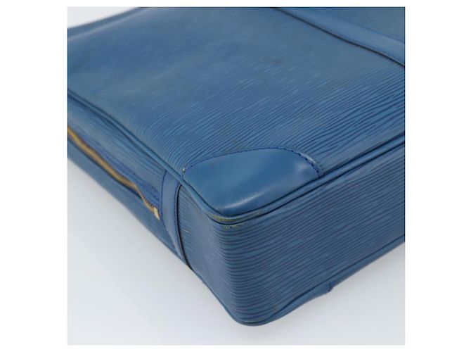 LOUIS VUITTON Epi Porte Documents Voyage Bag Blue M54475 LV Auth 184139 - vista 16