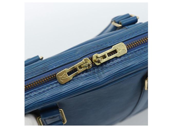 LOUIS VUITTON Epi Porte Documents Voyage Bag Blue M54475 LV Auth 184139 - vista 17