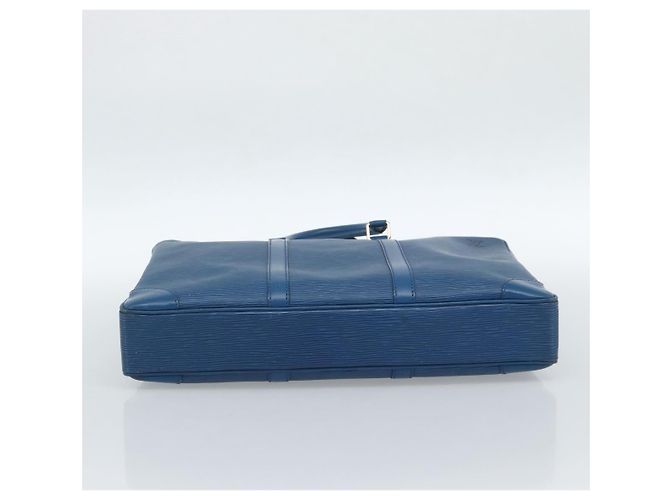 LOUIS VUITTON Epi Porte Documents Voyage Bag Blue M54475 LV Auth 184139 - vista 5