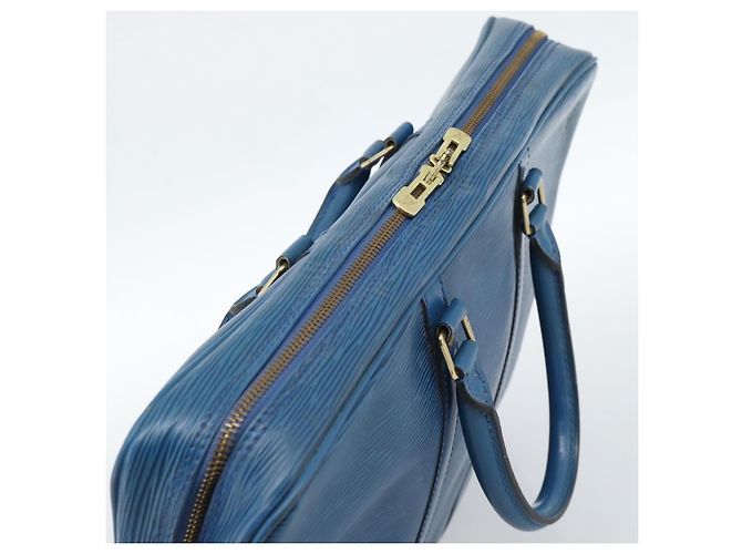 LOUIS VUITTON Epi Porte Documents Voyage Bag Blue M54475 LV Auth 184139 - vista 6