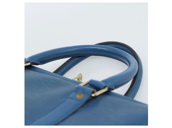 LOUIS VUITTON Epi Porte Documents Voyage Bag Blue M54475 LV Auth 184139 - vista 8