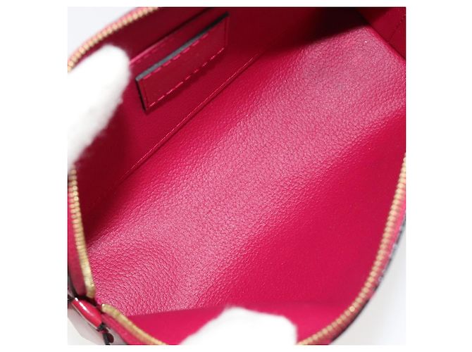 LOUIS VUITTON Vernis Pochette Cosmetic Pouch Rose Indian M90009 Auth gh2086 - vista 10