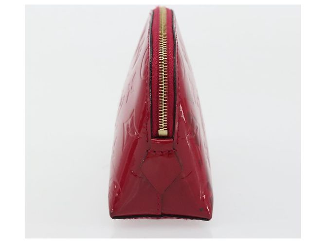 LOUIS VUITTON Vernis Pochette Cosmetic Pouch Rose Indian M90009 Auth gh2086 - vista 3
