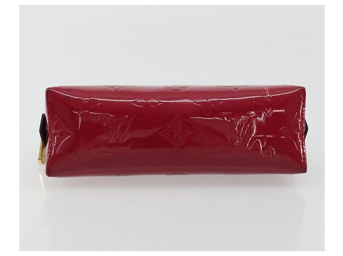 LOUIS VUITTON Vernis Pochette Cosmetic Pouch Rose Indian M90009 Auth gh2086 - vista 6