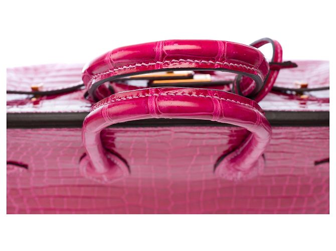 Hermès Borsa HERMES Birkin 25 in Pelle Esotica Rosa - 103600 - vista 10