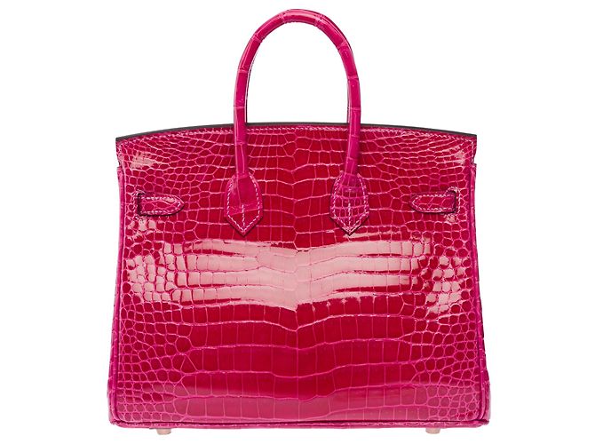Hermès Borsa HERMES Birkin 25 in Pelle Esotica Rosa - 103600 - vista 4