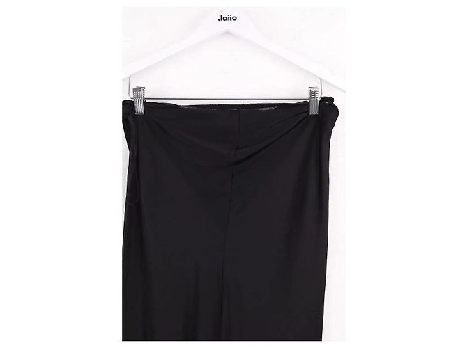 Autre Marque Gonna di seta nera Nero - vista 4